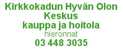 Kirkkokadun Hyvän olon keskus, kauppa ja hoitola logo